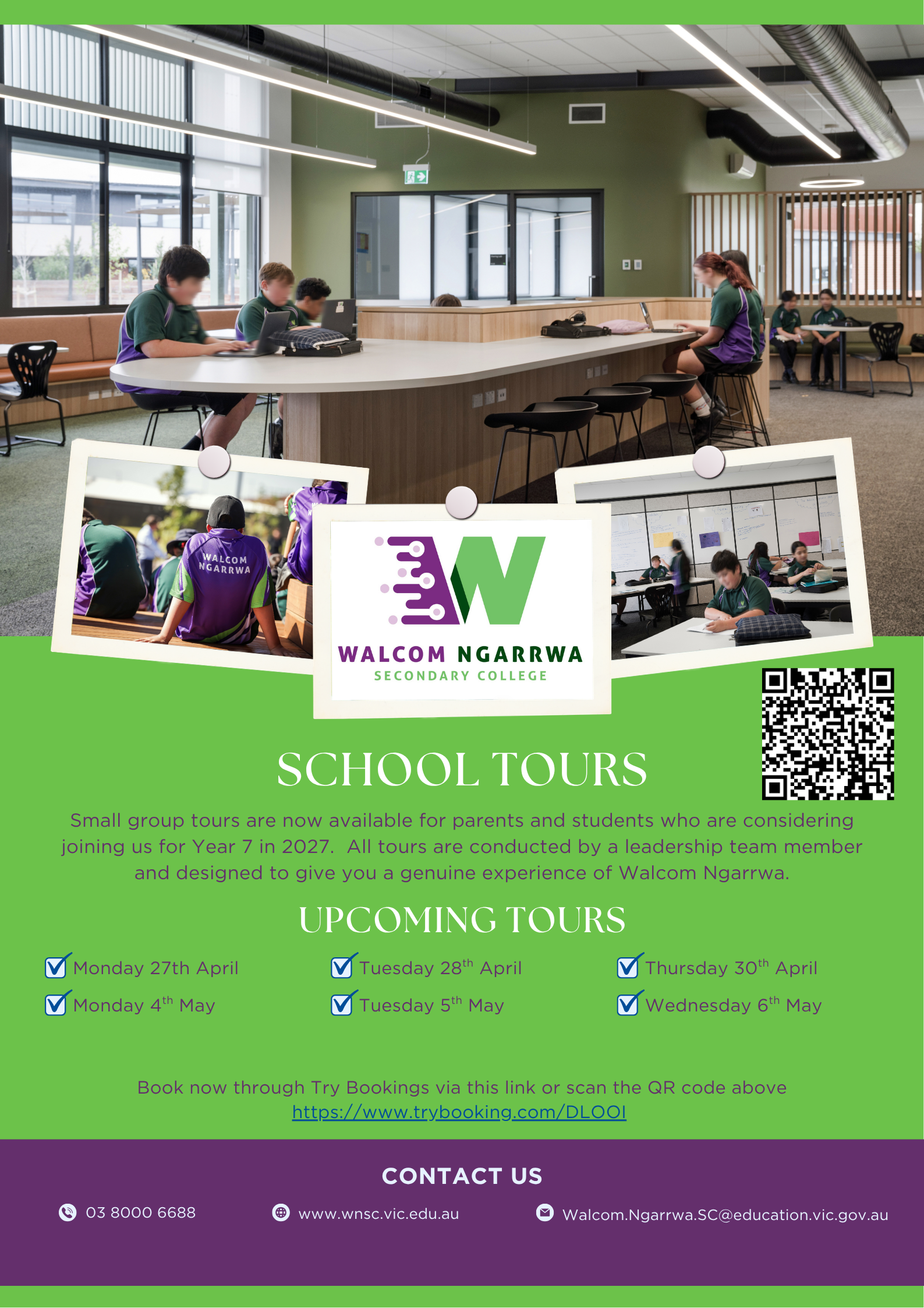 Year 6-7 (2027) School Tours